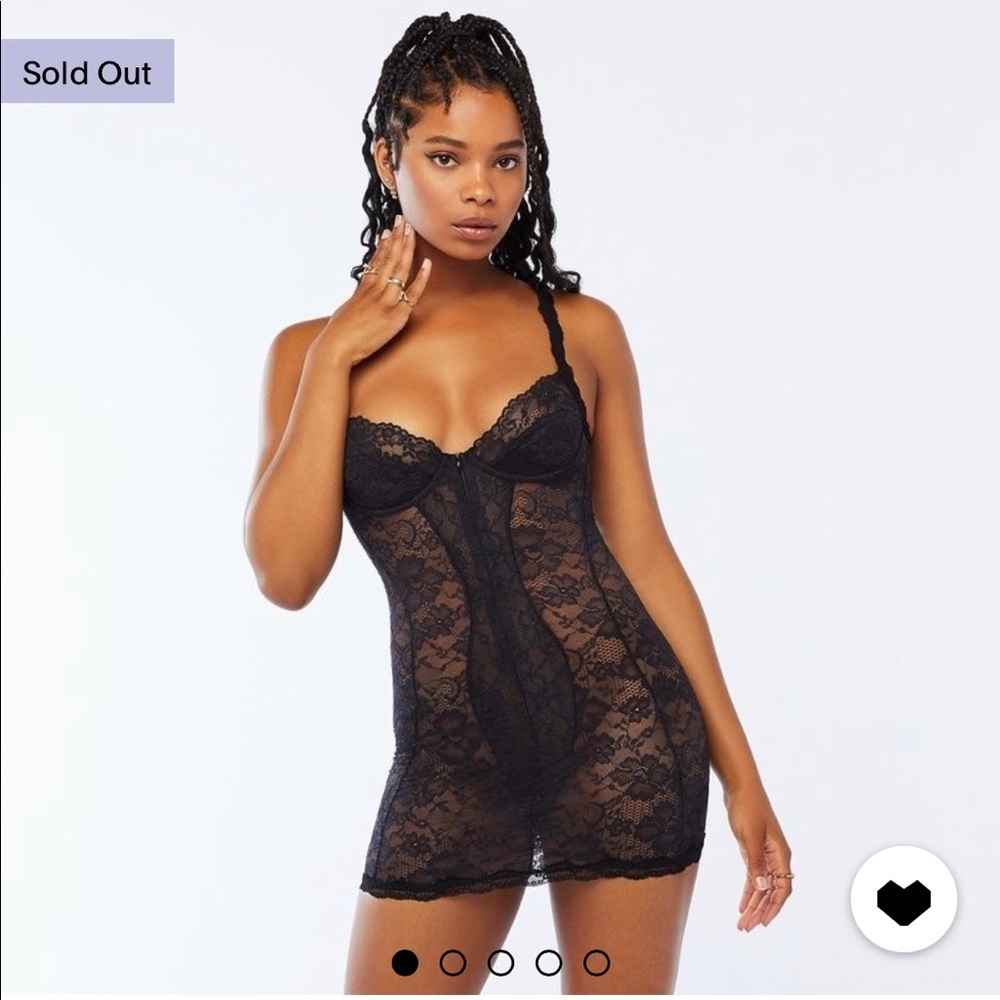 Savage Floral lace zip teddy